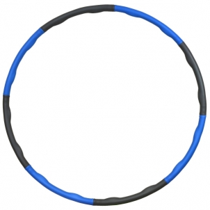 Gimnastikos lankas masažiniu neoprenu, 95cm, mėlynas The hula hoop