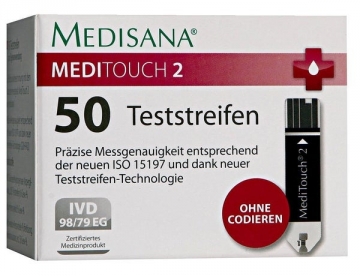 Gliukozės matavimo prietaisas Medisana MediTouch 2 (mg/dl) 79042 Insulin therapy