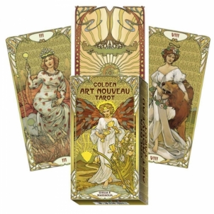 Golden Art Nouveau taro kortos 