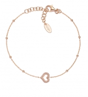 Grandinėlė Amen Romantic bronze bracelet with heart Cuddles BRGOCUR3 Eksplozijas