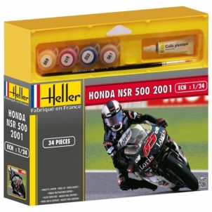 Heller plastikinio motociklo modelio rinkinys 50924 HONDA NSR 500 2001 1/24