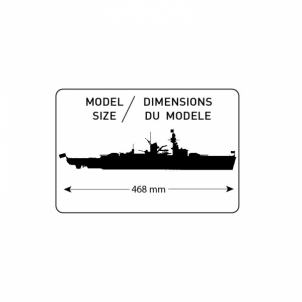 Heller plastikinis laivo modelio rinkinys 81047 1/400 - LUTZOW