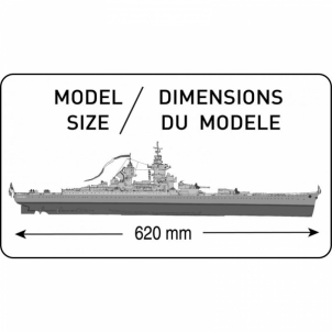 Heller plastikinis laivo modelio rinkinys 81086 1/400 - CUIRASSE RICHELIEU