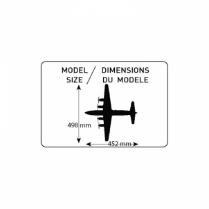 Heller plastikinis lėktuvo modelio rinkinys 80315 1/72 - DC-6 SUPER CLOUDMASTER