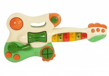 Interaktyvi gitara kūdikiams LEAN Toys (žalia)