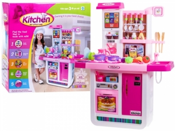 Interaktyvi virtuvė vaikams, rožinė 