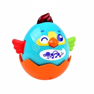 Interaktyvus paukščiukas, Huile Toys, mėlynas Rotaļlietas zīdaiņiem