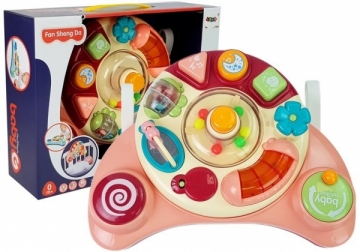 Interaktyvus žaislas kūdikiams Skydelis, rožinis Žaislai kūdikiams