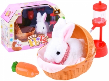 Interaktyvus žaislas Interactive Rabbit in a basket + accessories ZA3551 Interactive Toys