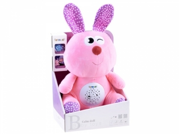 Interaktyvus žaislas Projector Rabbit mascot music box melodies ZA3459
