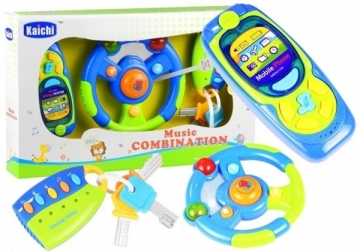 Interaktyvus žaislinis vairas su priedais Toys for babies