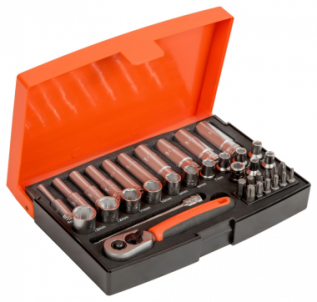 Įrankių rinkinys 1/4 4-13mm (37vnt) SL25L BAHCO Tool kits