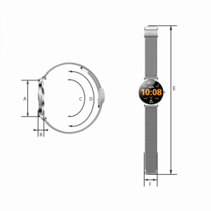 Išmanus laikrodis Manta Alexa SWU501SL silver