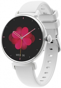Išmanus laikrodis Wotchi AMOLED Smartwatch DM70 – Silver - White