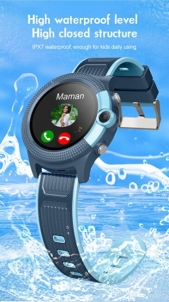Išmanus laikrodis Wotchi Dětské Smartwatch WD36B s GPS lokátorem a fotoaparátem - Black