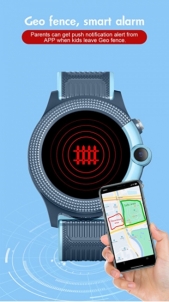 Išmanus laikrodis Wotchi Dětské Smartwatch WD36B s GPS lokátorem a fotoaparátem - Blue