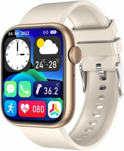 Išmanus laikrodis Wotchi Smartwatch WQX7G - Gold Viedpulksteņi un aproces