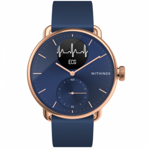 Išmanusis laikrodis Withings Hibridinis Scanwatch Blue Viedpulksteņi un aproces