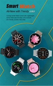 Išmanusis laikrodis Wotchi Smartwatch W31BS - Black Silicon