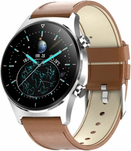 Išmanusis laikrodis Wotchi Smartwatch W42BL - Brown Leather