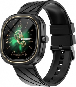 Išmanusis laikrodis Wotchi Smartwatch W77BK - Black Išmanieji laikrodžiai ir apyrankės
