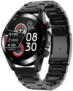 Išmanusis laikrodis Wotchi Smartwatch WO21BCKS - Black Steel Išmanieji laikrodžiai ir apyrankės