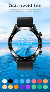 Išmanusis laikrodis Wotchi Smartwatch WO21BKS - Black Silicon