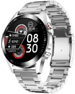 Išmanusis laikrodis Wotchi Smartwatch WO21SS - Silver Steel Viedpulksteņi un aproces
