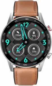 Išmanusis laikrodis Wotchi Smartwatch WO95BNL - Brown Leather Išmanieji laikrodžiai ir apyrankės