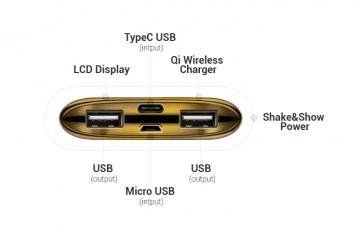 Išorinė baterija DOY Power Wireless Quick Charger 10 000mAh