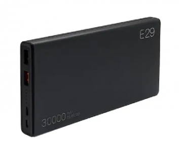 Išorinė baterija Eloop E29 Mobile Power Bank 30000mAh black