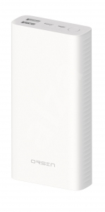 Išorinė baterija Orsen E39 Power Bank 20000mAh white