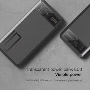 Išorinė baterija Orsen E53 Power Bank 10000mAh grey