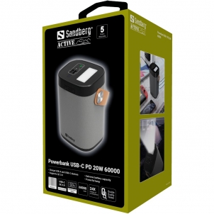 Išorinė baterija Sandberg 420-71 Powerbank USB-C PD 20W 60000