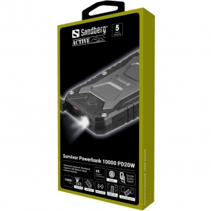 Išorinė baterija Sandberg 420-91 Survivor Powerbank 10000 PD20W