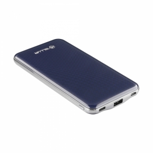 Išorinė baterija Tellur Power Bank Slim, 10000mAh, USB + Type-C + MicroUSB, blue