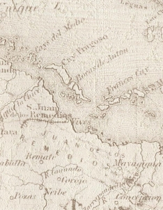Tapetai J71307 10,05x0,53 m , rusvas žemėlapis Viniliniai tapetai