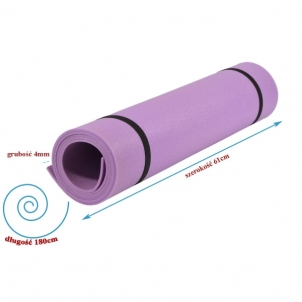 Jogos kilimėlis Eb Fit, 180x61x0,4 cm, violetinis