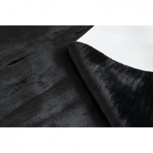Juodas kailio imitacijos kilimas POSH | 120x160 cm