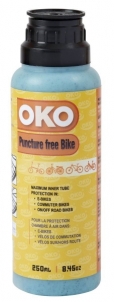 Kamerų sandarinimo skystis/hermetikas OKO Puncture Free Bike 250ml Bicycle wheels, tires and their details