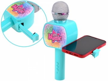 Karaokė mikrofonas Love Music, mėlynas