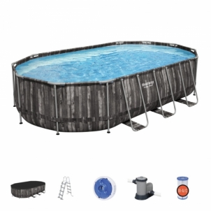 Karkasinis baseinas Bestway Power Steel, 610x366x122 Outdoor swimming pools