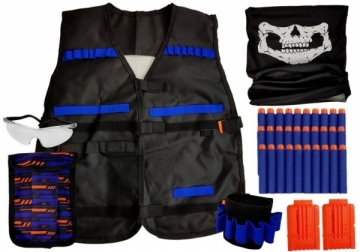 Taktinė liemenė vaikams su priedais Outfit Commando Set Žaisliniai ginklai