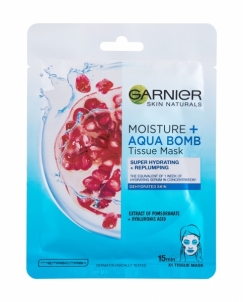 Kaukė sausai skin Garnier Skin Naturals Moisture + Aqua Bomb 1vnt Masks and serum for the face
