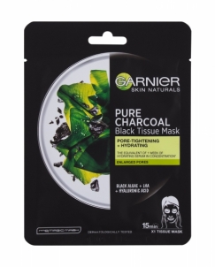 Kaukė sausai odai Garnier Skin Naturals Pure Charcoal Algae 1vnt 