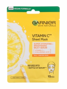 Kaukė sausai odai Garnier Skin Naturals Vitamin C 1vnt Kaukės ir serumai veidui