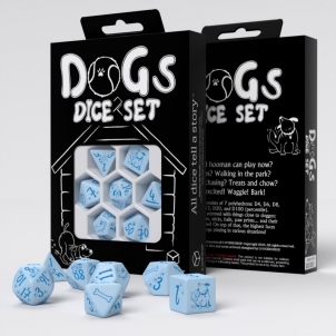 Kauliukų rinkinys DOGS Dice Set: Max Žaidimų kauliukai, runos, švytuoklės