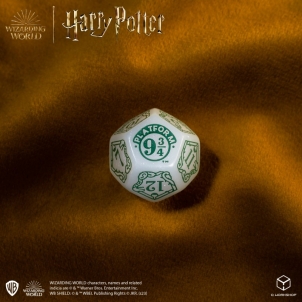 Kauliukų rinkinys Harry Potter. Slytherin Modern Dice (baltos sp.)