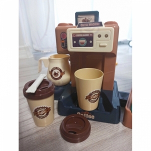 Žaislinis kavos virimo aparatas su sausainių vitrina