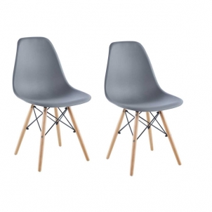 Chair - Matera, 2 vnt, pilka Dining chairs